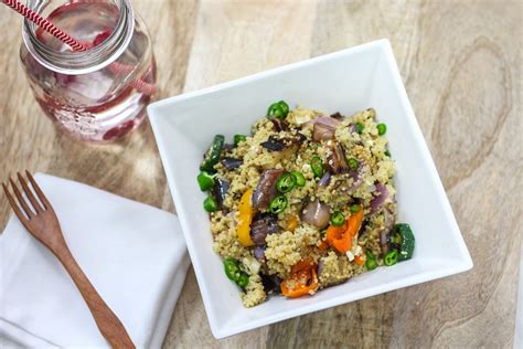 Cover the couscous with the hot stock plus hot water and bring to a boil, cook until al dente and drain well. Lemon Couscous with Grilled Vegetable Salad