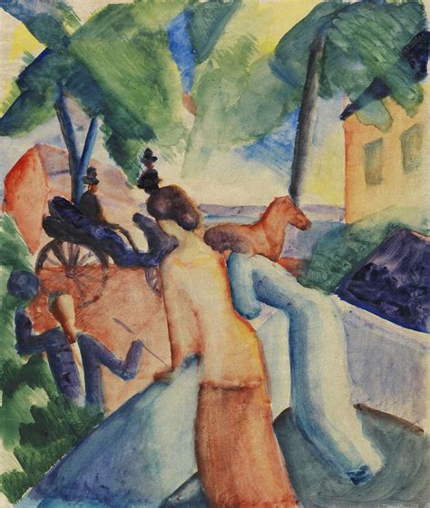 Jahrhunderts, war einer der ersten maler. August Macke-Aquarell erzielt Rekordergebnis für Weng Fine ...