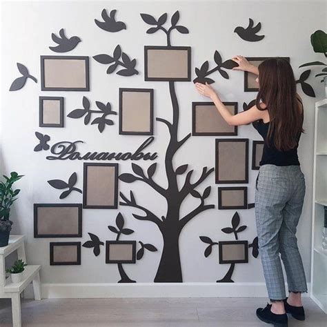 Maybe you would like to learn more about one of these? home_decor - Wooden family tree, photo frame, wedding gift, bridal shower photo booth frame ...