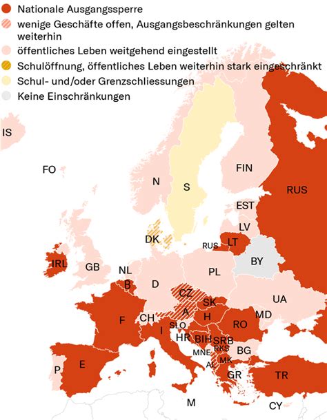 Die schweiz ging diesbezüglich einen sonderweg. Wie Europa das öffentliche Leben herunterfuhr - und jetzt ...