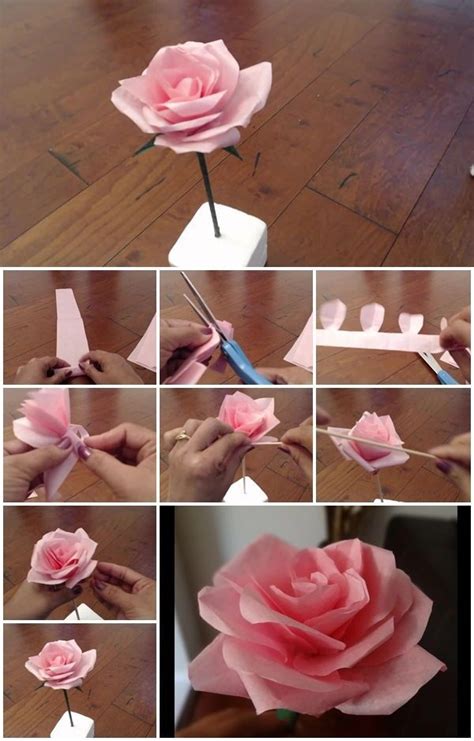 Free shipping over $49 · use code: awesome How to Make Tissue Paper Rose Flower | Gigantische ...