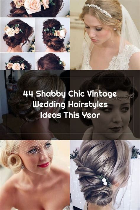 It is acceptable to have a full fringe; 44 Shabby Chic Vintage Wedding Hairstyles Ideas This Year ...