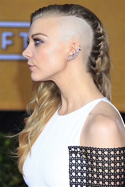 An undercut if you will and it's catching on like wildfire. Natalie Dormer | Half shaved hair, Edgy hair, Shaved hair ...