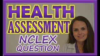 The purpose of the test is to enhance public health and safety by making sure that only people who are. Health Assessment Nursing NCLEX Practice Question on ...