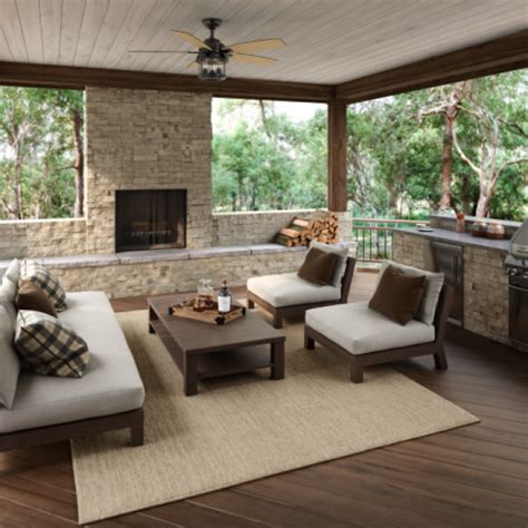 What makes a ceiling fan good for outdoor installation? Hunter Caicos 52 in. Indoor/Outdoor New Bronze Wet Rated ...