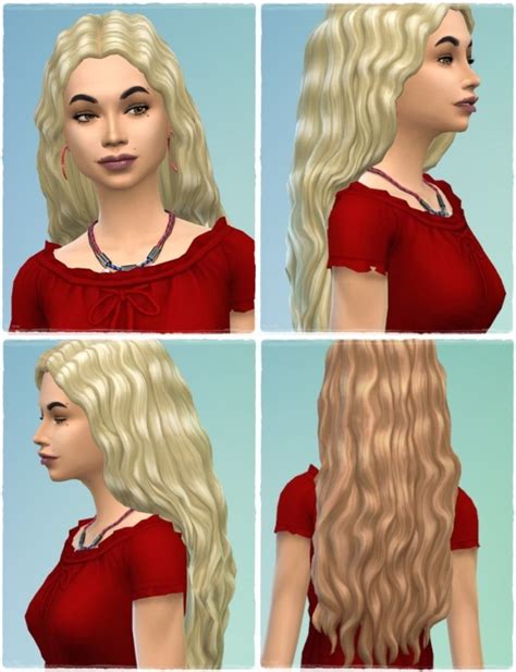 Maja's Long Curls at Birksches Sims Blog » Sims 4 Updates