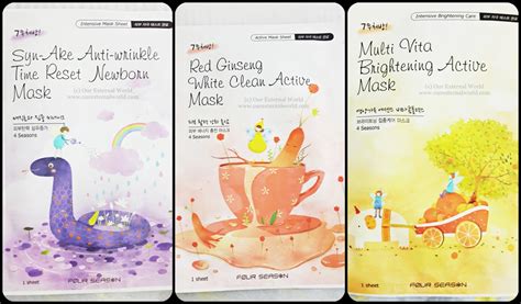 Mask sheets, protect skin from uv, cleansing for skin care. Skin18.com - Korean Skin Care Website - Mask Sheets - Review