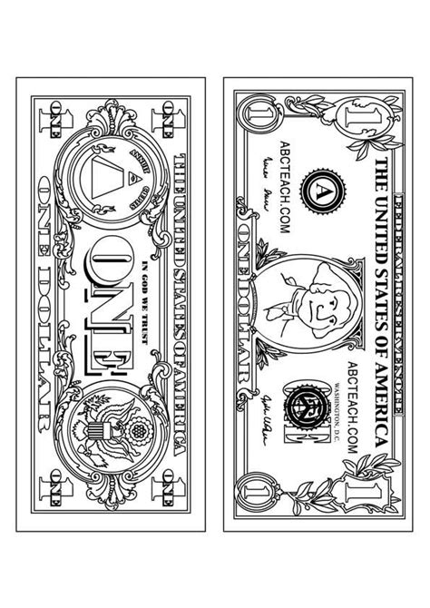 This coloring page is not only a great indoor activity for preschoolers, it helps introduce them to money math, and even helps them recognize presidents! Top 10 Money Coloring Pages For Your Toddler | Coloring ...