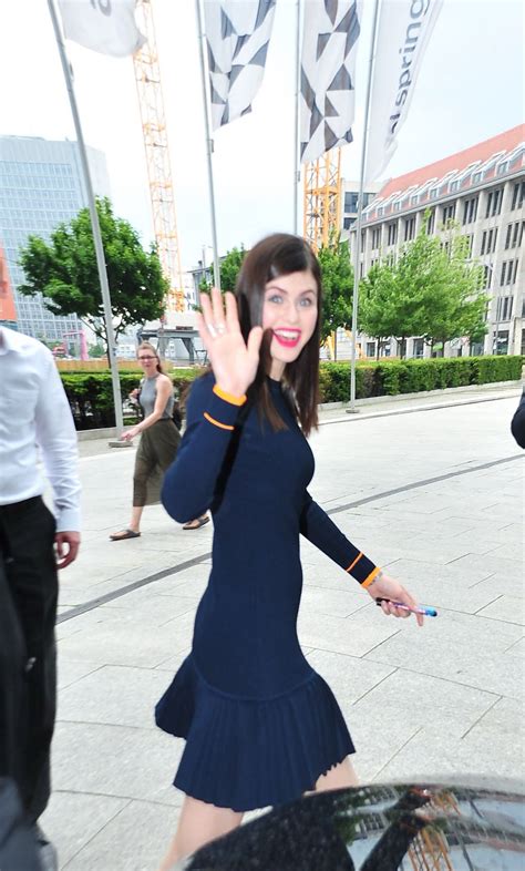 Business service, information technology company, company. Alexandra Daddario Seen at the Axel Springer Haus in ...