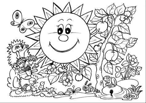 Your kid can count the flowers and color these with crayons or. Spring Flower Coloring Pages at GetDrawings | Free download