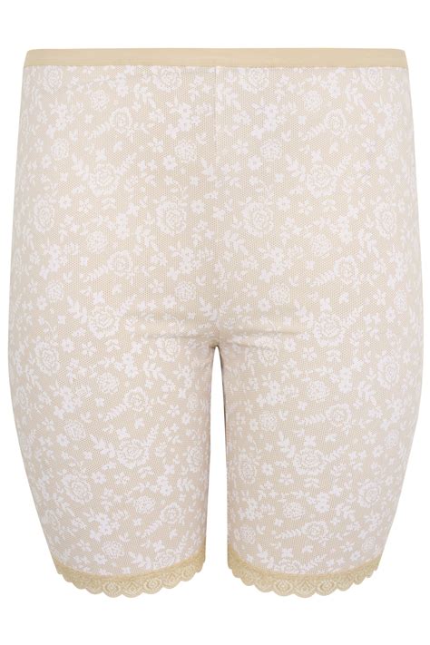 He drilled and sprayed around the entire house. Nude Lace Print Thigh Smoothers With Lace Hem Plus Size 16 ...