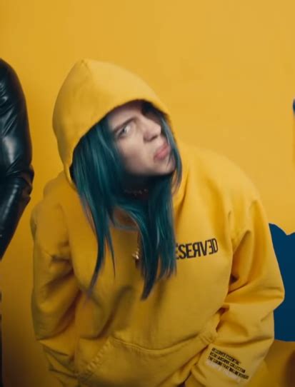 Baggy oversized hoodies, massive sneakers, custom stuff. Bad Guy Billie Eilish Reserved Hoodie | Movieleatherjackets