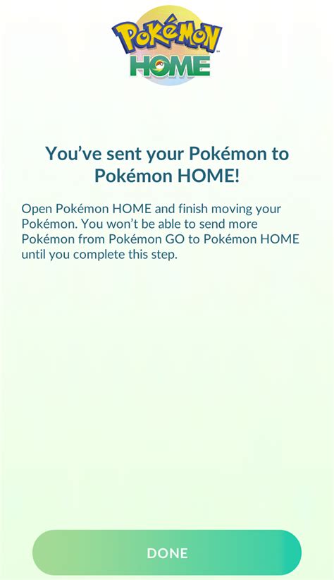 This will unlock the ability to transfer over pokemon from pokemon go. Pokemon Go: How to Send Pokemon to Pokemon Home | SuperParent