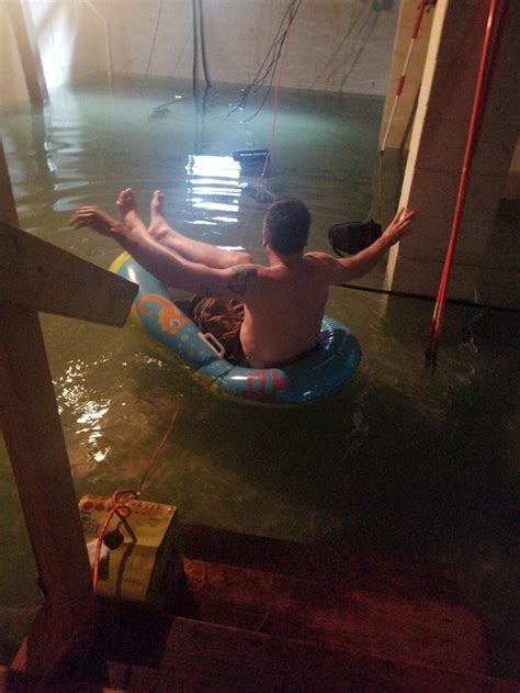 So how does water get into your basement? My buddys basement flooded so he made the best of it ...