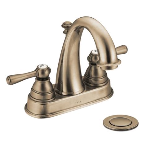 Did you scroll all this way to get facts about aged brass faucet? Moen 6121AZ Kingsley Two-Handle High Arc Bathroom Faucet ...