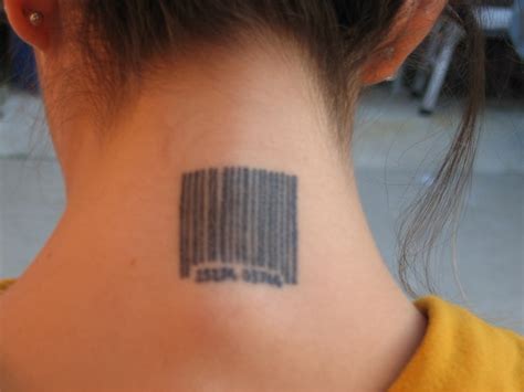 Barcode tattoo on neck meaning. Barcode Tattoo Meaning Neck for Girl - | TattooMagz › Tattoo Designs / Ink Works / Body Arts Gallery