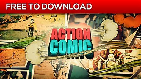 Download free after effects templates , download free premiere pro templates. Action Comic | After Effects Template | Free Download ...