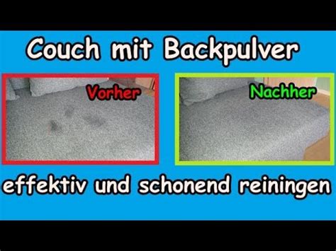 Ist dein sofa schmutzig und du hast nicht die richtigen putzmittel zuhause. Sofa effektiv und schonend mit Backpulver oder Natron ...