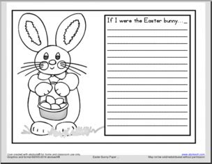 Easter activities, worksheets, printables, and lesson plans. Easter Writing Prompt - Easter Themed Activities - If I were the Easter Bunny - Easter Writing ...