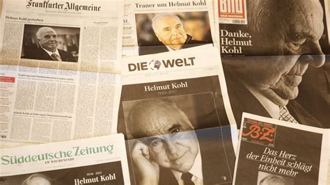 Niemand ist vor der satirischen klinge der tagespresse sicher. Deutschland und die Welt verneigen sich vor Helmut Kohl ...