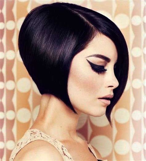 Jet black and stacked in the back: Short Angled Bob Hairstyles : Latest Hairstyles and ...