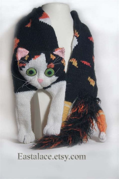 1 august at 10:41 ·. Schal Calico Katze Schal stricken Mohair Multi Color von ...