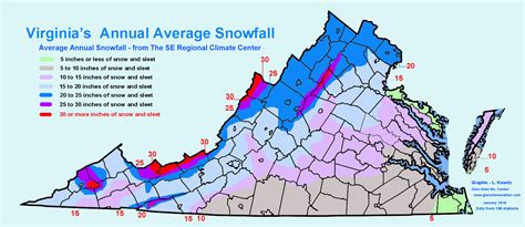 It takes a lot of work every year to clear park roads of the huge amounts of snow that fall every year in mount rainier national park! VIRGINIA Yearly Normal Snowfall Map