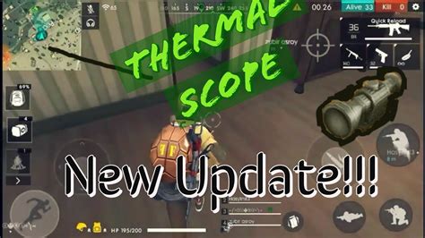 Bgmi (battlegrounds mobile india) was officially released earlier this month and has recently received a 1.5 version update. New Thermal Scope Update!!! Free Fire Battleground - YouTube