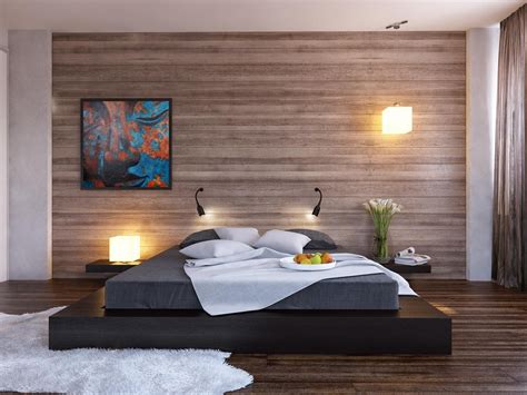 Alibaba.com offers 895 back wall design of bed products. Black platform bed wood clad bedroom wall | Interior ...