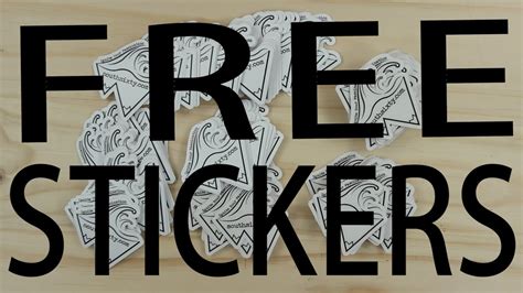 If you like saving money, or better yet free stickers samples, then this post is for you! FREE STICKERS! - YouTube