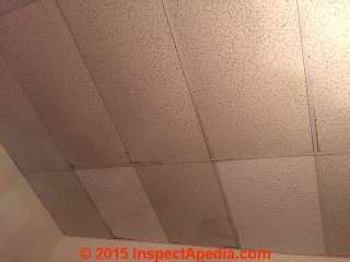Asbestos ceiling tiles were commonly used prior to 1981. Asbestos-Free Ceiling Tiles How to recognize or test to ...