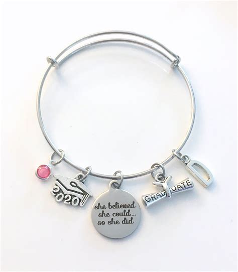 Whether they're graduating from college or high school, a if you're looking to give an extra special jewelry piece to your daughter, goddaughter, niece, etc., read this. Graduation Gift for Her 2021 She believed she could so she ...