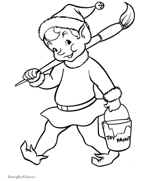 Christmas elf with candy cane. Christmas Coloring Pages Elf On The Shelf And Reindeer ...