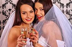 lesbians dress wedding bridal