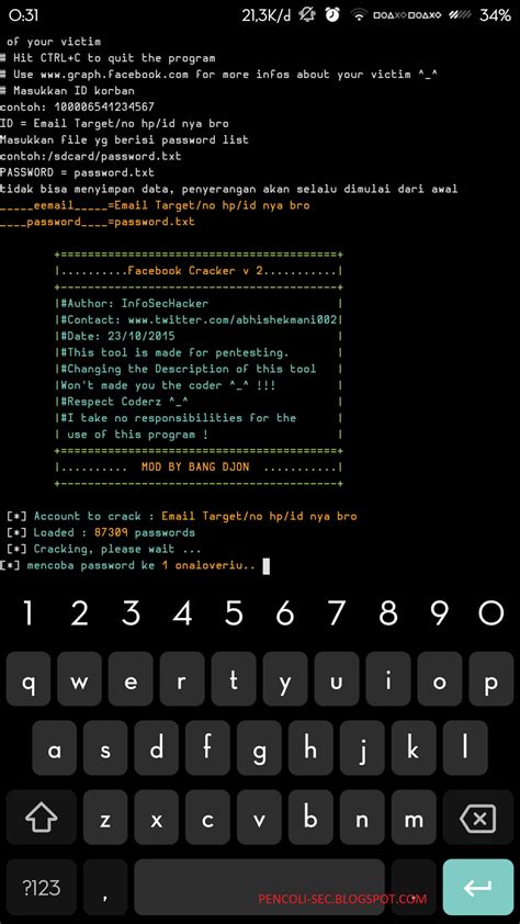 Dengan metode ini kami yakin kalian dapat dengan mudah untuk hack akun facebook orang lain. CARA MUDAH HACK AKUN FACEBOOK TEMAN MENGGUNAKAN BRUTE ...