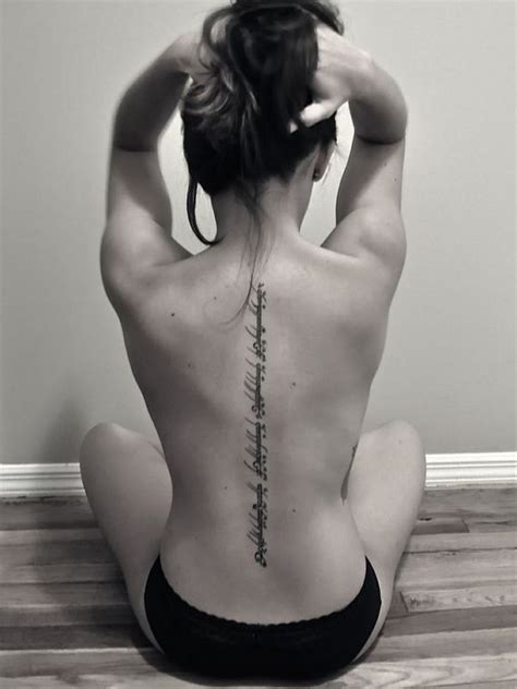 This spine tattoos design may seem simple. 25 Best Spine Tattoo Designs