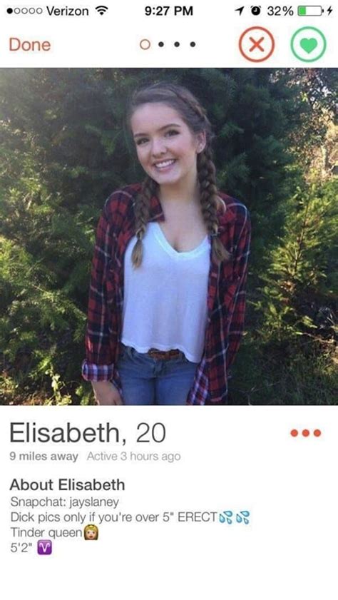 Here are some of the best stories. 13 Girls' Tinder Profiles That Are Hilariously Crude Or ...