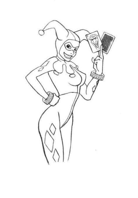 Harley quinn del universo dc. Coloring pages: Harley Quinn, printable for kids & adults, free