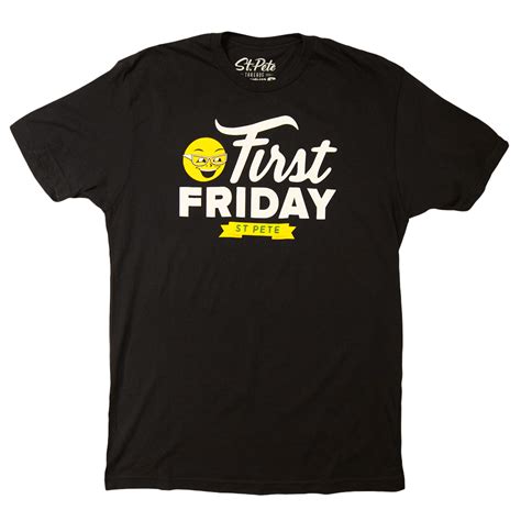 This event has been temporarily postponed/canceled. First Friday St. Pete Official T-shirts!