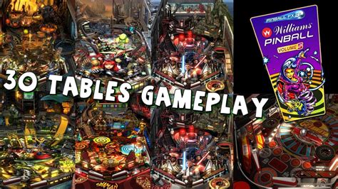 Multiplayer matchups, user generated tournaments and league play create endless opportunity for pinball competition. 30 Tables Gameplay - Pinball FX3 Williams Pinball Volume 5 | PC 4K - YouTube