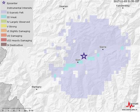 Ce tremblement de terre de magnitude 6,4 est survenu lundi et n'a fait aucun dégâts selon les premières informations recueillies sur place. SED | Service Sismologique Suisse