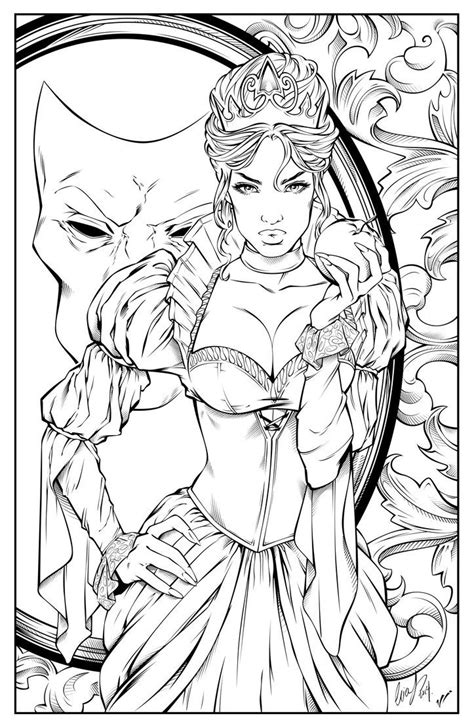 Fairy tales coloring book coloring pages for kids. Parkers Comics exclusive zenescope cover. not sure which ...