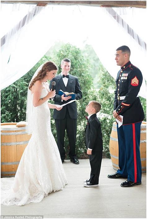 I walked into the lobby amidst all the other parents chatting about their newborns, their older children's kindergarten teachers, and their summer … Marine's son cries in stepmom's arms during vows in NY ...