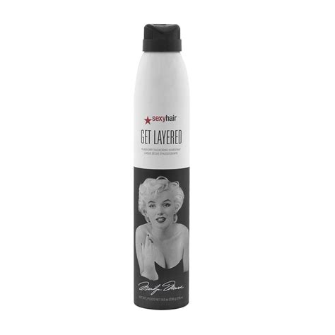 Untamed tousled hairstyles always seem so irresistibly charming and effortless that you simply can't turn down their overwhelming appeal. Big Sexy hair Get Layered Limited Ed Marilyn Monroe 275ml ...