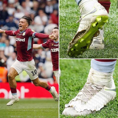 Jack grealish captained aston villa to promotion back to the premier league with a completely knackered pair of boots but there's a very good reason as to why. Jack Grealish Wears Tattered Nike Boots In Crucial ...