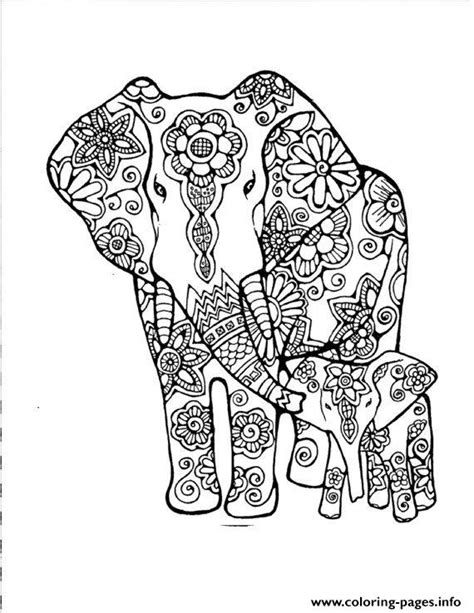 Explore 623989 free printable coloring pages for your you can use our amazing online tool to color and edit the following cartoon elephant coloring pages. Elephants Abstract Doodle Adult Coloring Pages Printable