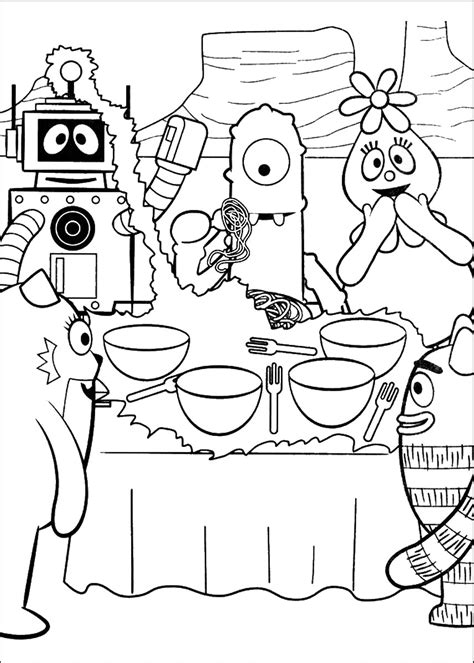 Yo gabba gabba is children's television show that is so famous in america. Yo Gabba Gabba Coloring Pages - Birthday Printable