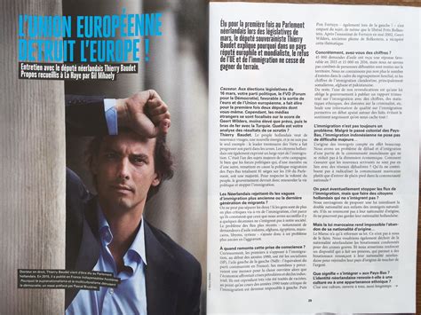 Thierry baudet wurde als sohn einer mittelständischen familie mit hugenottischen wurzeln in heemstede geboren. l'essai de Thierry Baudet dans le magazine CAUSEUR ...