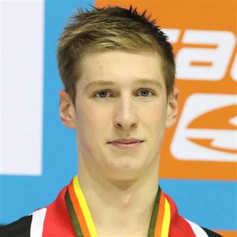 Das deutsche team wird bei den rennen am 4. Schwimmen - Nationalmannschaft - Florian Wellbrock ...