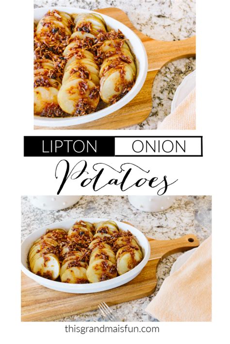 In large plastic bag, add all ingredients. Lipton Onion Potatoes